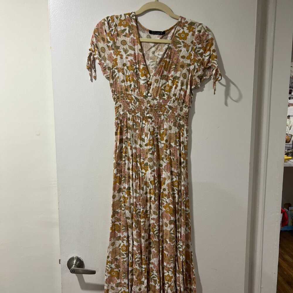 🌸 Simplee Floral Midi Dress | Size M | Boho Chic 🌸 - Picture 10 of 11